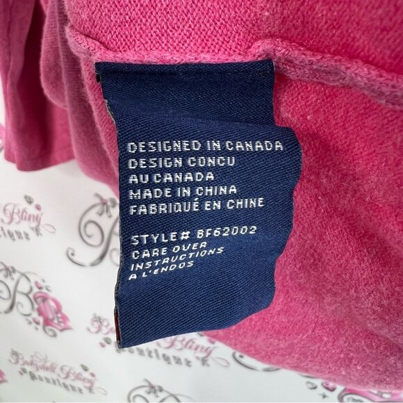 Kersh 81 nineteen cardigan pink button up Vibrant Pink Knit Top cinch waist - Picture 8 of 10